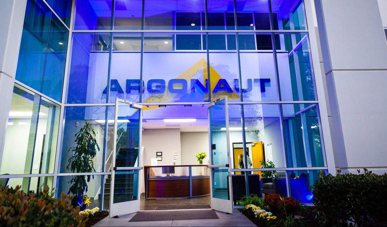 contract manufacturing Argonaut main entrance